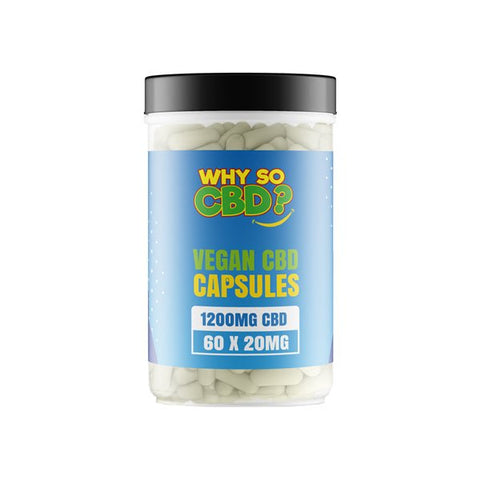 Why So CBD? 1200mg CBD Vegan Capsules - 60 Caps - The Hemp Wellness Centre