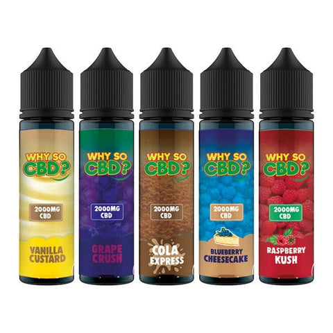 Why So CBD? 2000mg Full Spectrum CBD E-liquid 60ml - The Hemp Wellness Centre