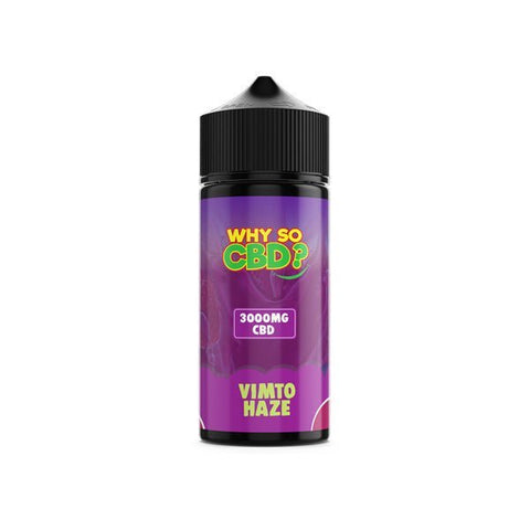 Why So CBD? 3000mg Full Spectrum CBD E-liquid 120ml - The Hemp Wellness Centre