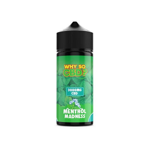 Why So CBD? 3000mg Full Spectrum CBD E-liquid 120ml - The Hemp Wellness Centre