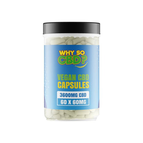 Why So CBD? 3600mg CBD Vegan Capsules - 60 Caps - The Hemp Wellness Centre