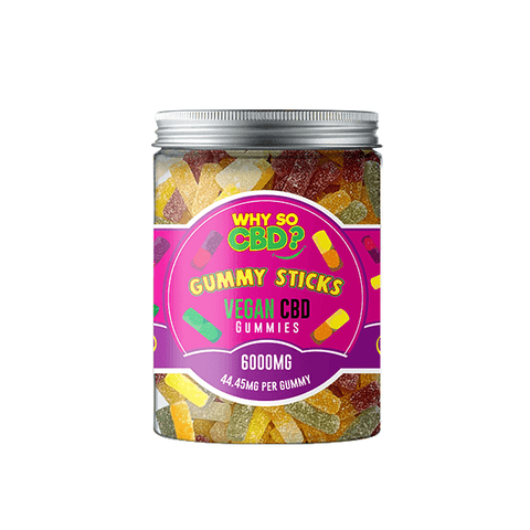 Why So CBD? 6000mg CBD Large Vegan Gummies - 11 Flavours - The Hemp Wellness Centre