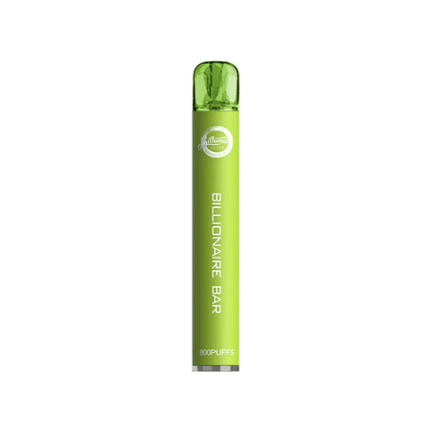 20mg Billionaire Bar 800 Disposable Vape Device 800 Puffs - THWC Ltd
