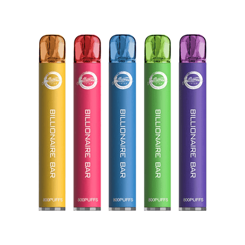20mg Billionaire Bar 800 Disposable Vape Device 800 Puffs - THWC Ltd