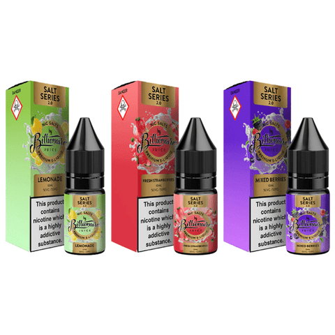 20mg Billionaire Juice Salt Series 2.0 10ml Nic Salts (50VG/50PG) - THWC Ltd