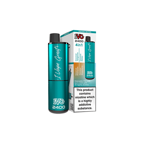 20mg I VG 2400 Disposable Vapes 2400 Puffs - 4 in 1 Multi - Edition - THWC Ltd