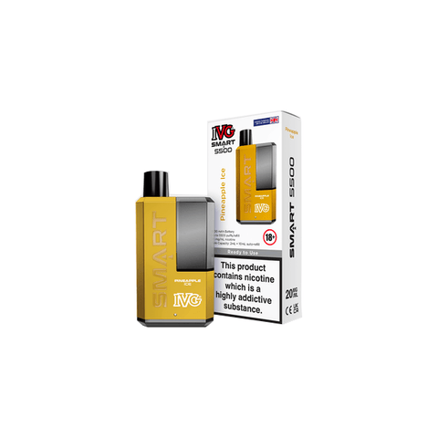 20mg I VG Smart 5500 Disposable Rechargeable Vape Kit 5500 Puffs - THWC Ltd