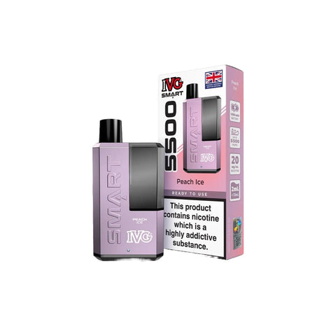 20mg I VG Smart 5500 Disposable Rechargeable Vape Kit 5500 Puffs - THWC Ltd