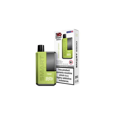 20mg I VG Smart 5500 Disposable Rechargeable Vape Kit 5500 Puffs - THWC Ltd
