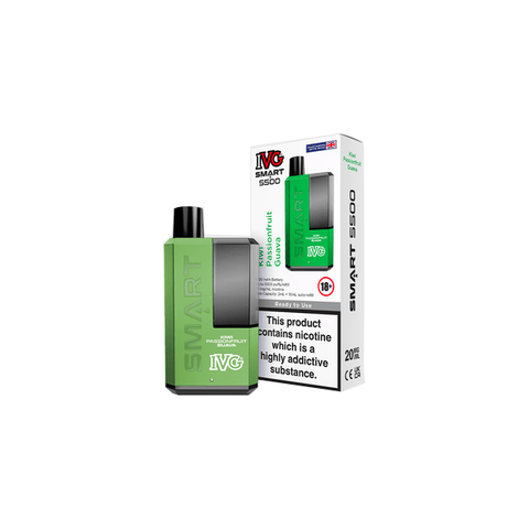 20mg I VG Smart 5500 Disposable Rechargeable Vape Kit 5500 Puffs - THWC Ltd
