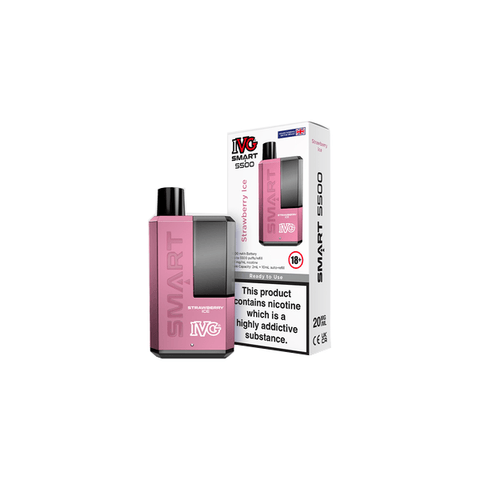 20mg I VG Smart 5500 Disposable Rechargeable Vape Kit 5500 Puffs - THWC Ltd