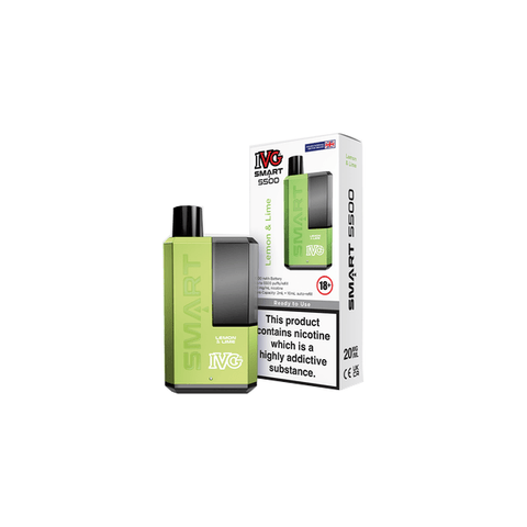 20mg I VG Smart 5500 Disposable Rechargeable Vape Kit 5500 Puffs - THWC Ltd