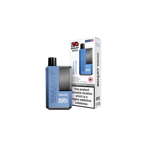 20mg I VG Smart 5500 Disposable Rechargeable Vape Kit 5500 Puffs - THWC Ltd