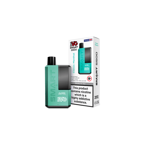 20mg I VG Smart 5500 Disposable Rechargeable Vape Kit 5500 Puffs - THWC Ltd