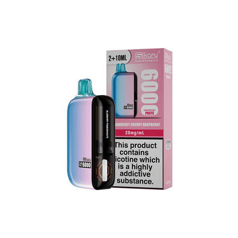 20mg Sikary S6000 Disposable Pod Vape Kit 6000 Puffs - THWC Ltd