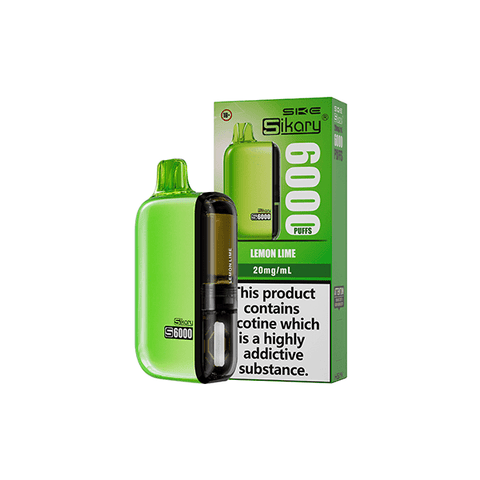 20mg Sikary S6000 Disposable Pod Vape Kit 6000 Puffs - THWC Ltd