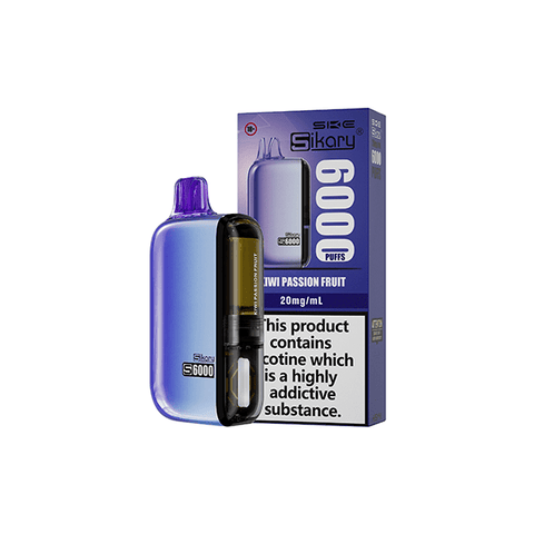 20mg Sikary S6000 Disposable Pod Vape Kit 6000 Puffs - THWC Ltd