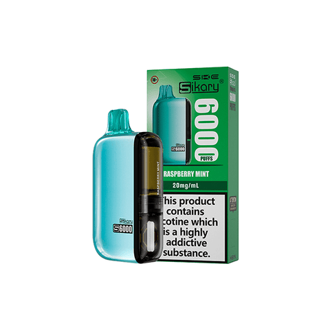 20mg Sikary S6000 Disposable Pod Vape Kit 6000 Puffs - THWC Ltd