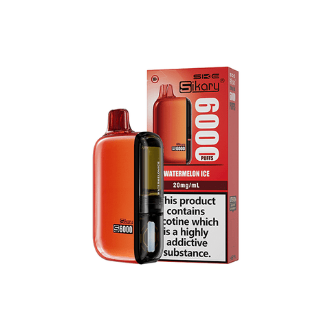 20mg Sikary S6000 Disposable Pod Vape Kit 6000 Puffs - THWC Ltd