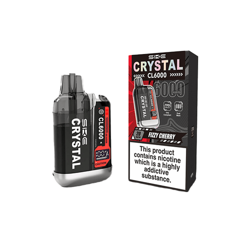 20mg SKE Crystal CL6000 Disposable Rechargeable Vape Kit 6000 Puffs - THWC Ltd