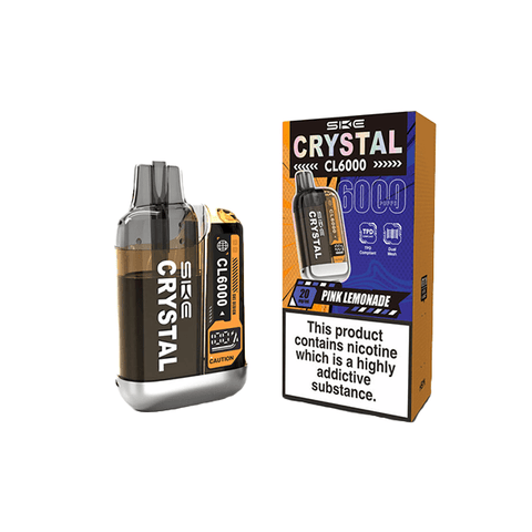 20mg SKE Crystal CL6000 Disposable Rechargeable Vape Kit 6000 Puffs - THWC Ltd