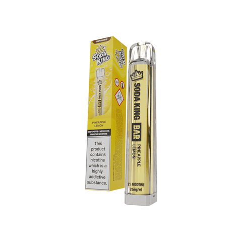 20mg Soda King Bar Disposable Vape Device 600 Puffs - THWC Ltd