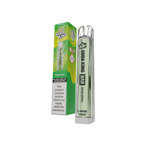 20mg Soda King Bar Disposable Vape Device 600 Puffs - THWC Ltd