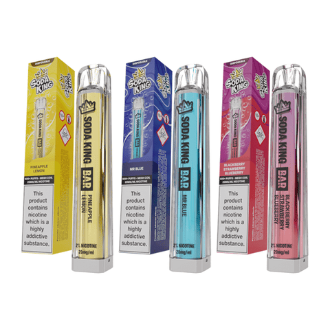 20mg Soda King Bar Disposable Vape Device 600 Puffs - THWC Ltd