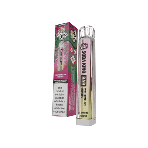 20mg Soda King Bar Disposable Vape Device 600 Puffs - THWC Ltd