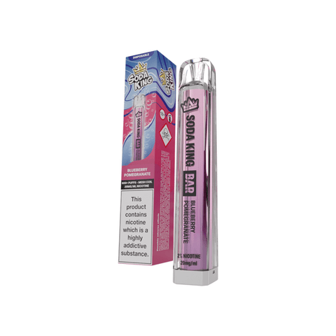 20mg Soda King Bar Disposable Vape Device 600 Puffs - THWC Ltd