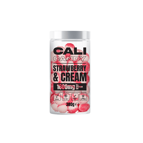 CALI CANDY 1600mg Full Spectrum CBD Vegan Sweets (Large) - 10 Flavours - THWC Ltd