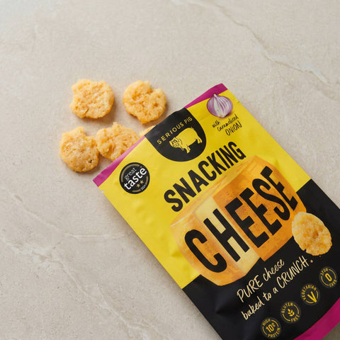 Crunchy Snacking Cheese with Caramelised Onion - THWC Ltd