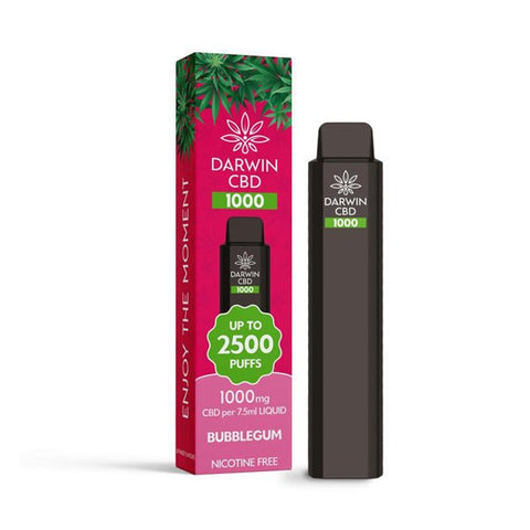 Darwin CBD 1000 Disposable Vape Device 2500 Puffs - THWC Ltd
