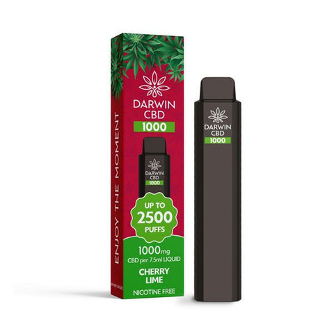 Darwin CBD 1000 Disposable Vape Device 2500 Puffs - THWC Ltd