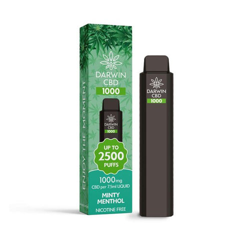 Darwin CBD 1000 Disposable Vape Device 2500 Puffs - THWC Ltd