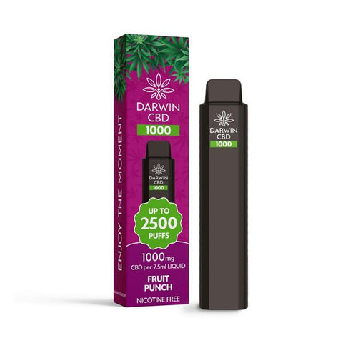 Darwin CBD 1000 Disposable Vape Device 2500 Puffs - THWC Ltd