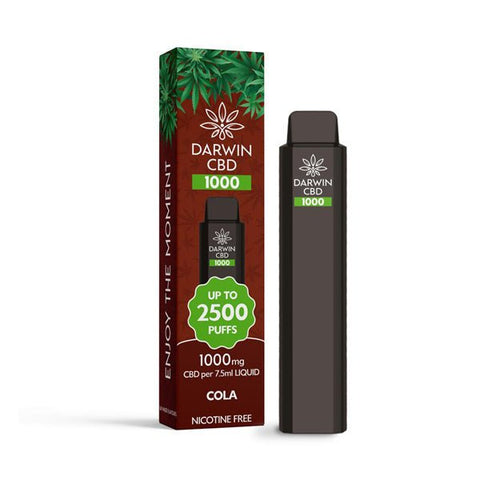 Darwin CBD 1000 Disposable Vape Device 2500 Puffs - THWC Ltd