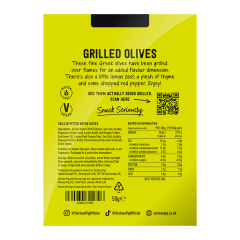 Grilled Olives 50g - THWC Ltd