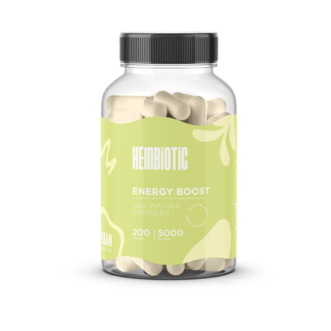 Hembiotic 5000mg Bulk CBD Capsules - 200 Caps - THWC Ltd