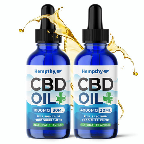 Hempthy Natural Full Spectrum CBD Oil - 500mg - 4000mg - THWC Ltd