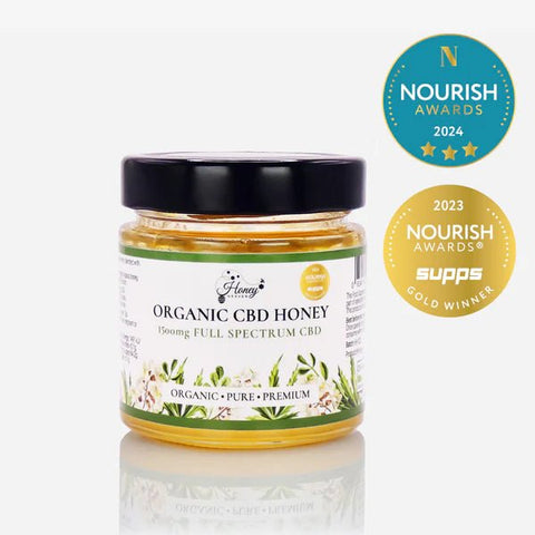 Honey Heaven Organic CBD Honey - 250g - 1500mg CBD - THWC Ltd