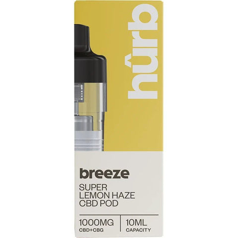 HURB Breeze CBD & CBG Vape Pods - THWC Ltd