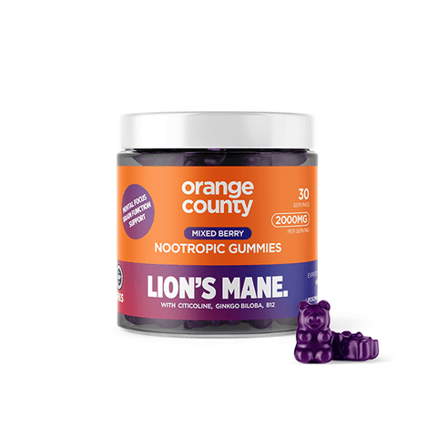 Orange County 2000mg Lion's Mane Gummies - 30 Pieces - THWC Ltd