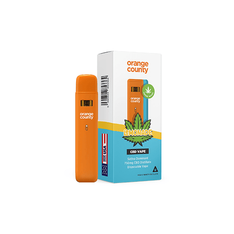 Orange County 750mg CBD Disposable Vape Pen 1ml - THWC Ltd
