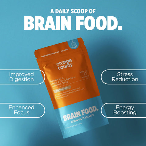 Orange County "Brain Food" Mushroom Coffee Drink - THWC Ltd