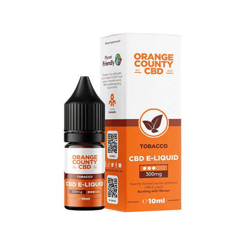 Orange County CBD 300mg Broad Spectrum CBD E - liquid 10ml (50VG/50PG) - THWC Ltd