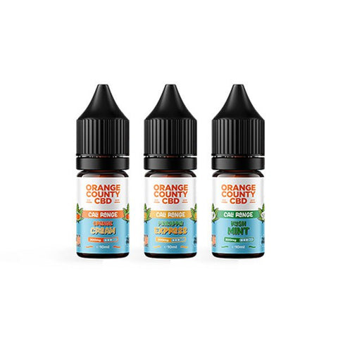 Orange County CBD Cali Range 300mg CBD 10ml E - liquid (60VG/40PG) - THWC Ltd