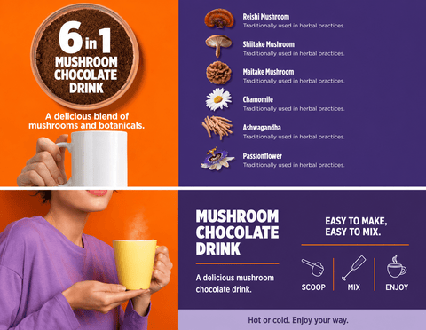 Orange County Mushroom Chocolate Drink (Sample Size) - THWC Ltd