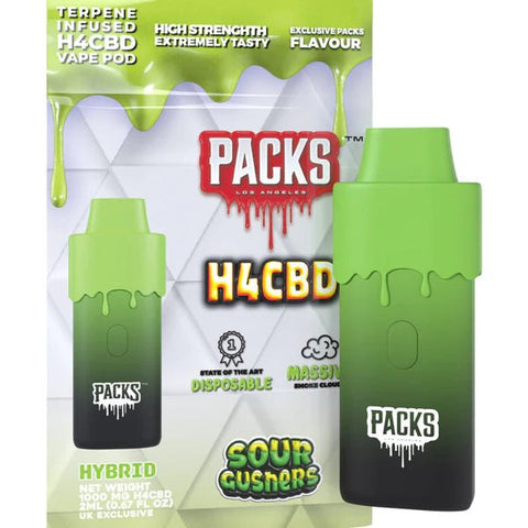 Packwoods H4 CBD Vape - 1000mg CBD - 2ml - Various Flavours - THWC Ltd