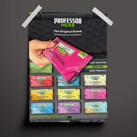 Professor Herb Premium CBD Hemp Blend - 24g Pouch - Various Flavours - THWC Ltd
